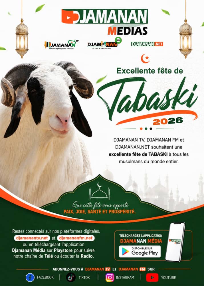 Tabaski : DJAMANAN Médias souhaite une excellente fête de Tabaski 2026 aux musulmans* 